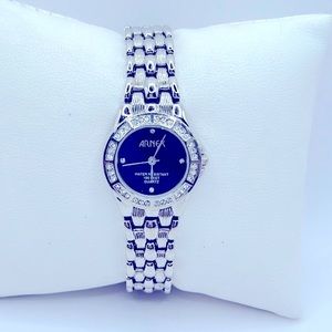 Ladies Arnex Dainty Rhinestone Accent Watch